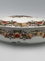 Bonbonnière vintage 1930-Ovale  Geishas Porcelaine 