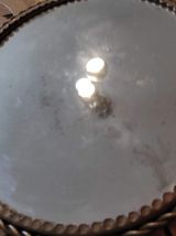 miroir soleil en métal doré vintage