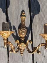 Applique chandelier en bronze 