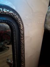 mirior noir et or napoleon III  belle moulure tres ancien  8