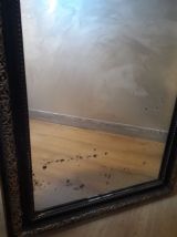 mirior noir et or napoleon III  belle moulure tres ancien  8