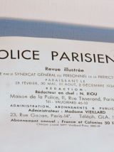 Police parisienne, ouvrage relié de 10 revues illustrées dat