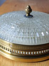 Applique verre pressé moulé années 50/60