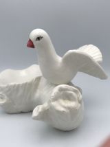 Colombe sur Branche  - Céramique vintage 1963