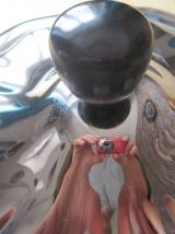 2  Anciens légumiers inox vintage