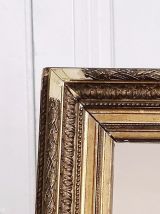 Miroir feuille d'or style barbizon