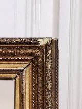 Miroir feuille d'or style barbizon