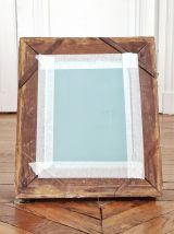 Miroir feuille d'or style barbizon