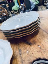 Lot de 6 assiettes en Faïence