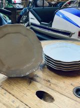 Lot de 6 assiettes en Faïence