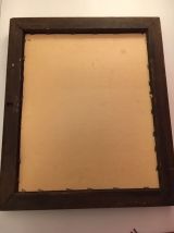 Miroir ancien bois doré 48 cm x 40 cm début XXe