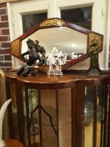 miroir octogonale  or et bois   81x47  tres bonne etat
