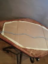 miroir octogonale  or et bois   81x47  tres bonne etat