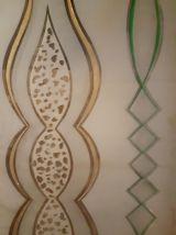 Porte double vitré, bistrot, années 50/60