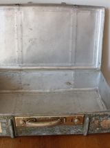 Va lise fer blanc années 40/50