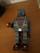 lot de 5 robots en metal et plastique vintage 1960 a 70 en e