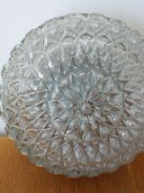 Applique verre pressé moulé années 60