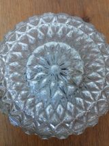 Applique verre pressé moulé années 60