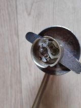 lustre vintage or et rouge avec tulipes opaline