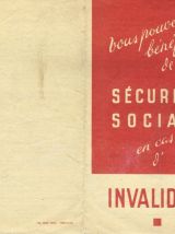 Série 6 Feuillets Sécurité Sociale 1946