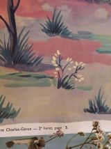 AFFICHE PÉDAGOGIQUE ROSSIGNOL "POUCET ET SON AMI L'ÉCUREUIL 