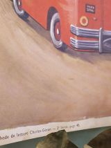 AFFICHE PÉDAGOGIQUE ROSSIGNOL POUCET ET SON AMI L'ÉCUREUIL "