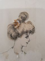 Gravure de mode sous verre