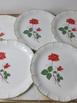 5 assiette à dessert Sarreguemine