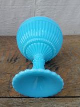 Joli pot en opaline bleu turquoise 