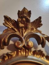 petit miroir baroque cadre doré avec crochet