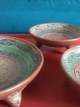Plateaux terre cuite art  aztèque ethnique 