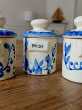 Lot 3 petits pots à épices