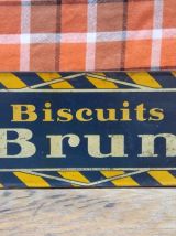 Boite en tôle lithographiée Biscuits Brun - 1930