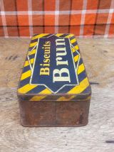 Boite en tôle lithographiée Biscuits Brun - 1930