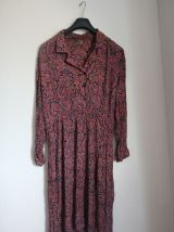 Robe longue fleurie vintage made in France Taille 46