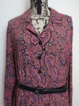 Robe longue fleurie vintage made in France Taille 46