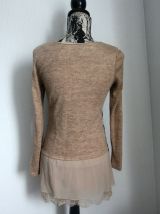 Haut marque Sophyline noir et beige Taille S