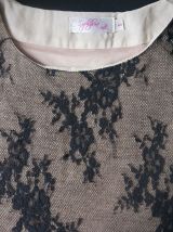 Haut marque Sophyline noir et beige Taille S