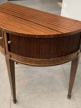 Table / cabinet demi lune vintage 