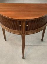 Table / cabinet demi lune vintage 