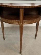 Table / cabinet demi lune vintage 