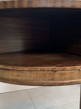 Table / cabinet demi lune vintage 