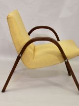 Fauteuil Bow Wood Steiner vintage 1950