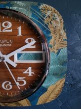 Horloge vintage, pendule murale "Kiplé Quartz"