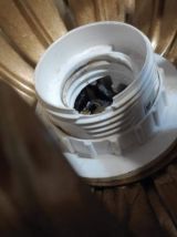 applique murale feuilles en métal doré