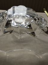 Jolie coupe à fruits en cristal art déco des années 1970