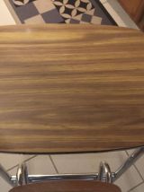 Tabouret marche-pied en formica années 70