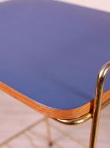Table bleu et or