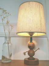 Lampe viking bois et corde