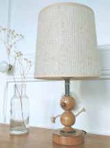 Lampe viking bois et corde